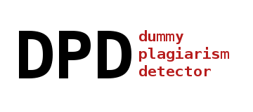 DPD (Dummy Plagiarism Detector) 