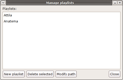 Playlist management